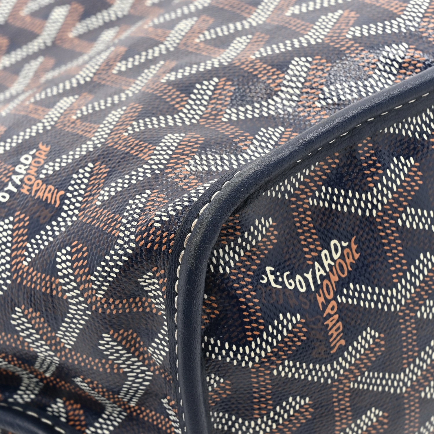 Goyard Goyardine Reversible Anjou PM Navy 19 of 22