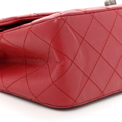 Chanel Aged Calfskin Quilted 2.55 Reissue 227 Flap Red 9 of 16