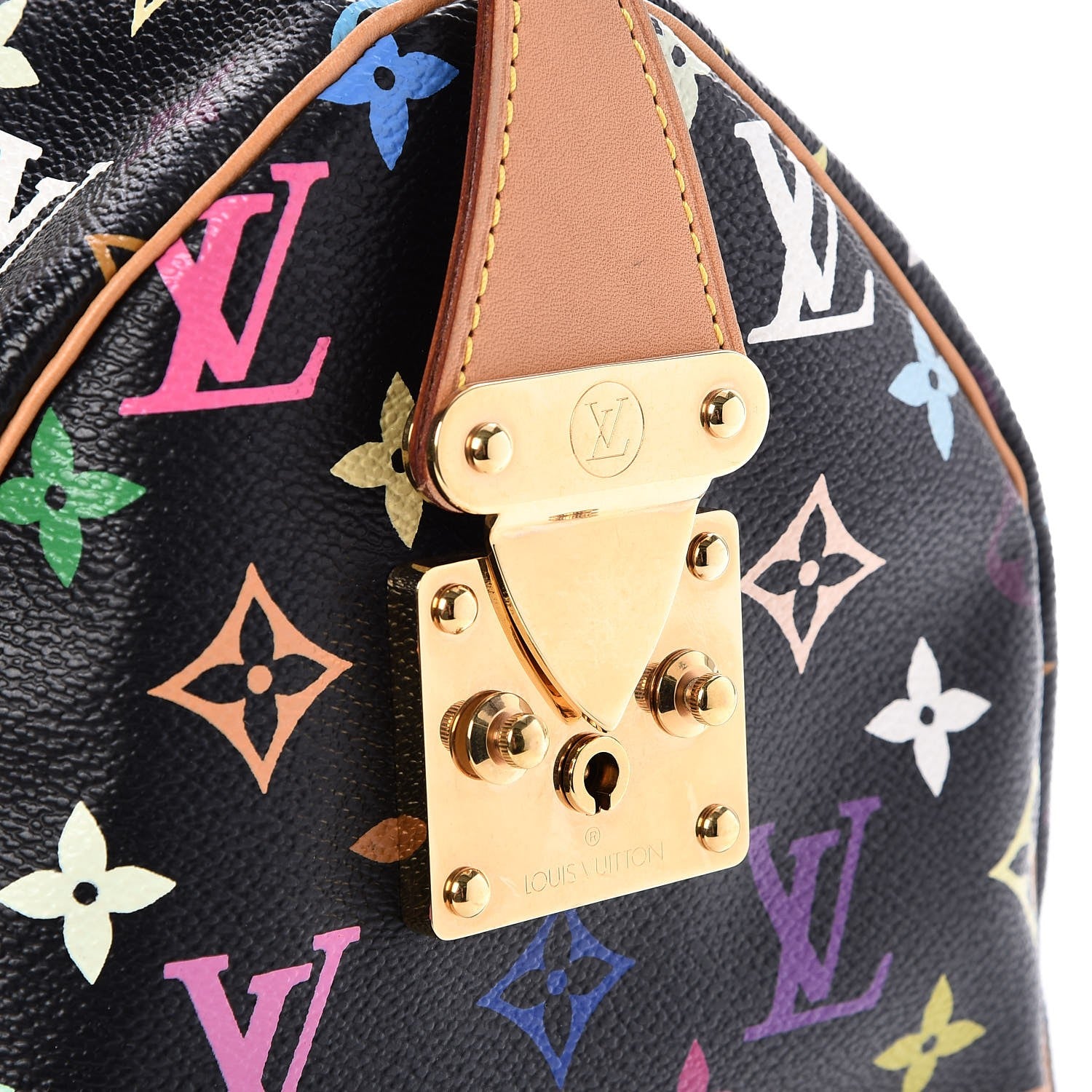 Louis Vuitton Monogram Multicolor Speedy 30 Black 7 of 7