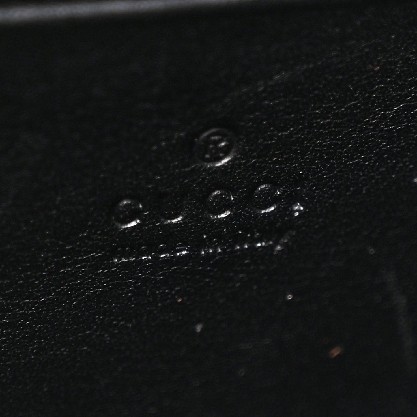 Calfskin Matelasse GG Marmont Chain Wallet Black