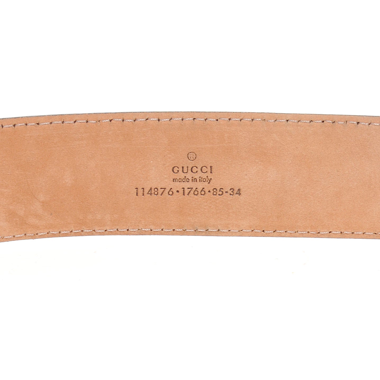 Gucci Imprime Monogram GG Belt 85 34 White 4 of 4