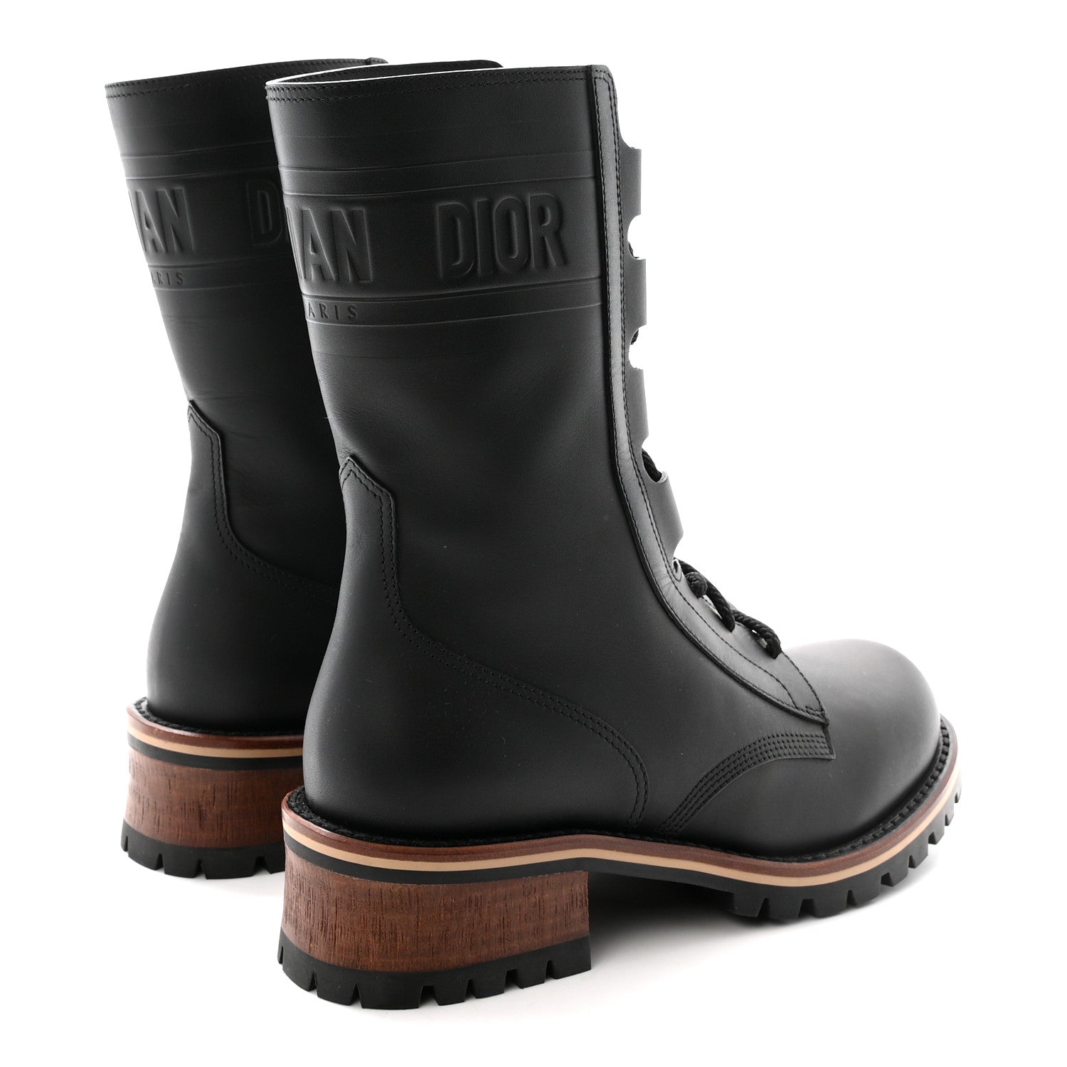 Christian Dior Calfskin Dior Quest 35mm Hiking Boots 38 Black 5 of 8