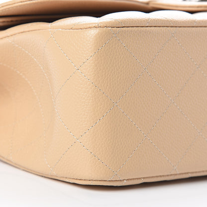 Chanel Caviar Quilted Jumbo Double Flap Beige Clair 10 of 11