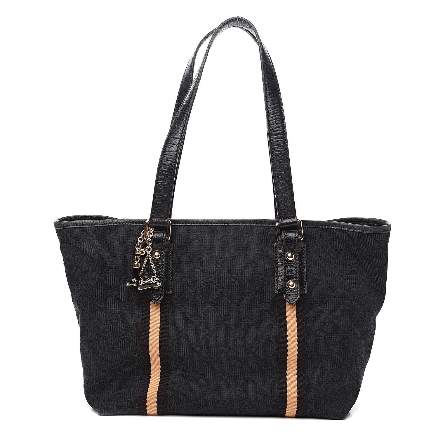 Gucci Monogram Medium Jolicoeur Tote Black 1 of 15