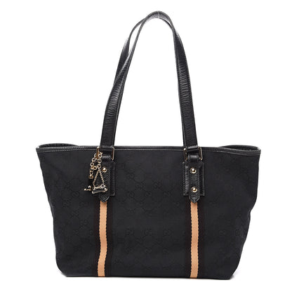 Gucci Monogram Medium Jolicoeur Tote Black 1 of 15