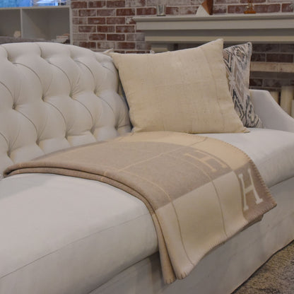Hermes Wool Cashmere Avalon III Blanket Coco Camomille 2 of 4