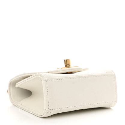 Chanel Goatskin Chic Pearls Clutch On Chain White 4 of 10