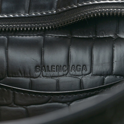 Balenciaga Semi Shiny Calfskin Crocodile Embossed Neo Classic Black Hardware S City Black 6 of 10