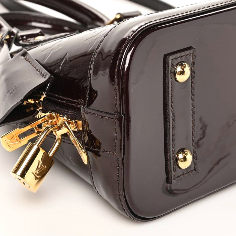 Louis Vuitton Vernis Alma BB Amarante 5 of 10