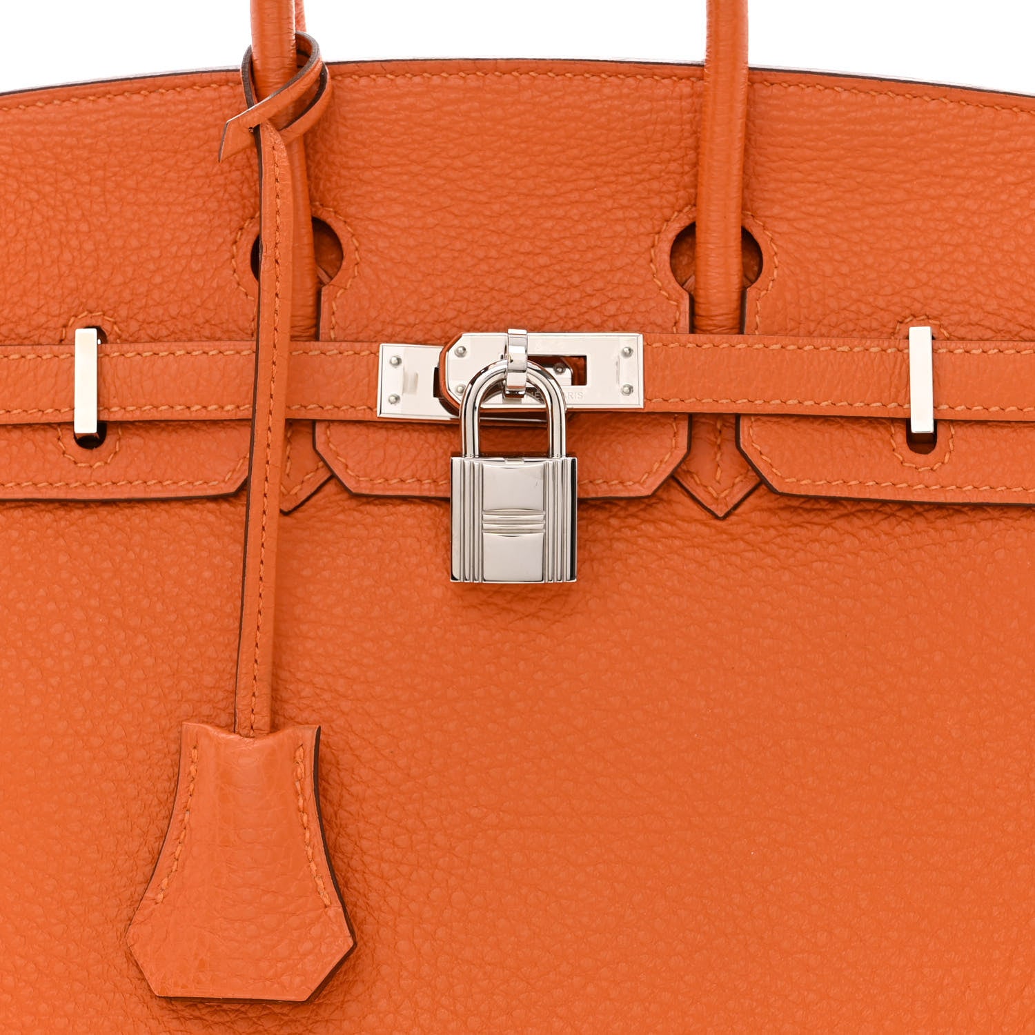 Hermes Togo Birkin 25 Orange 8 of 10