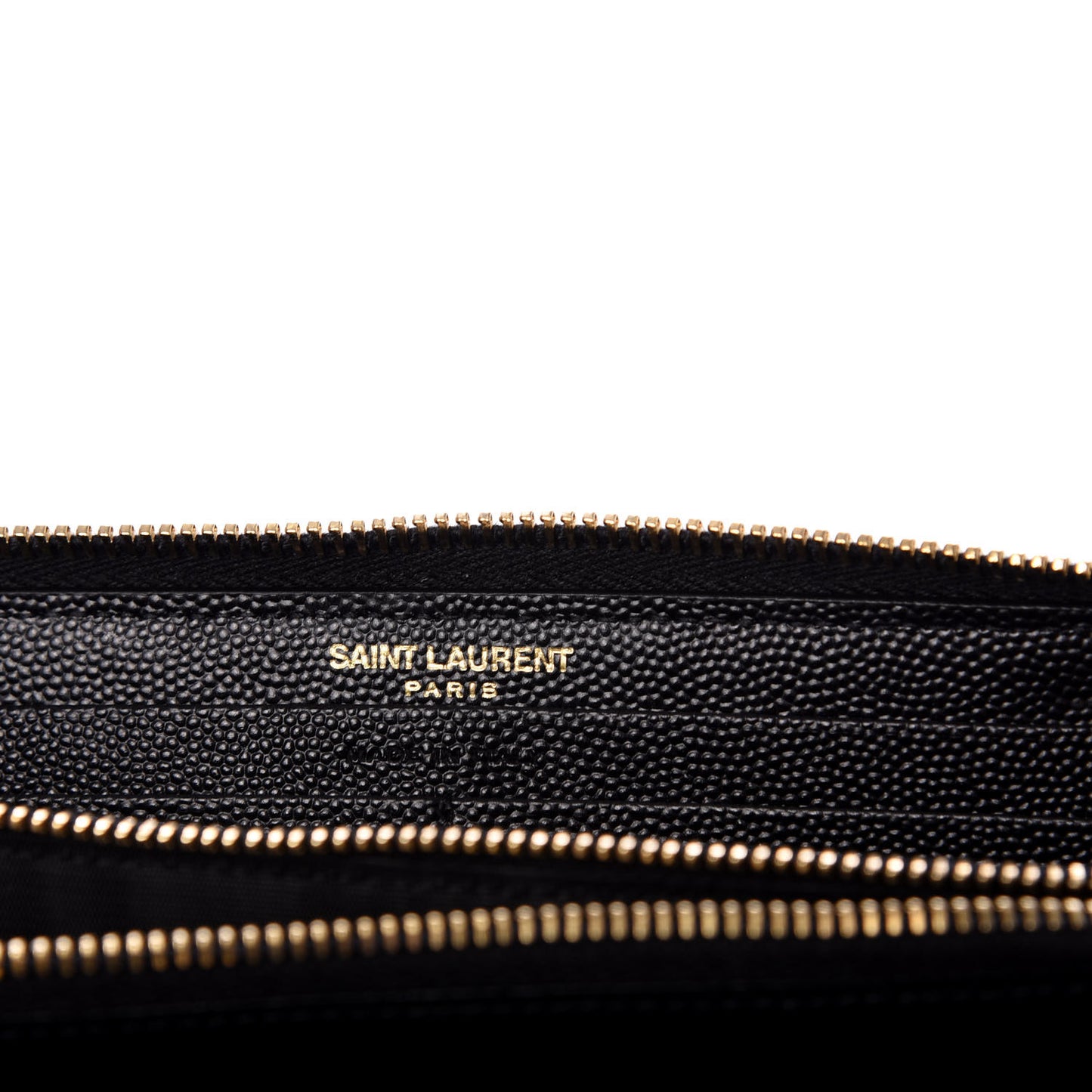 Grain De Poudre Matelasse Chevron Monogram Zip Around Wallet Black
