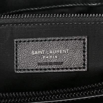Saint Laurent Calfskin Y Quilted Monogram Monochrome Large Loulou Chain Satchel Black 7 of 12