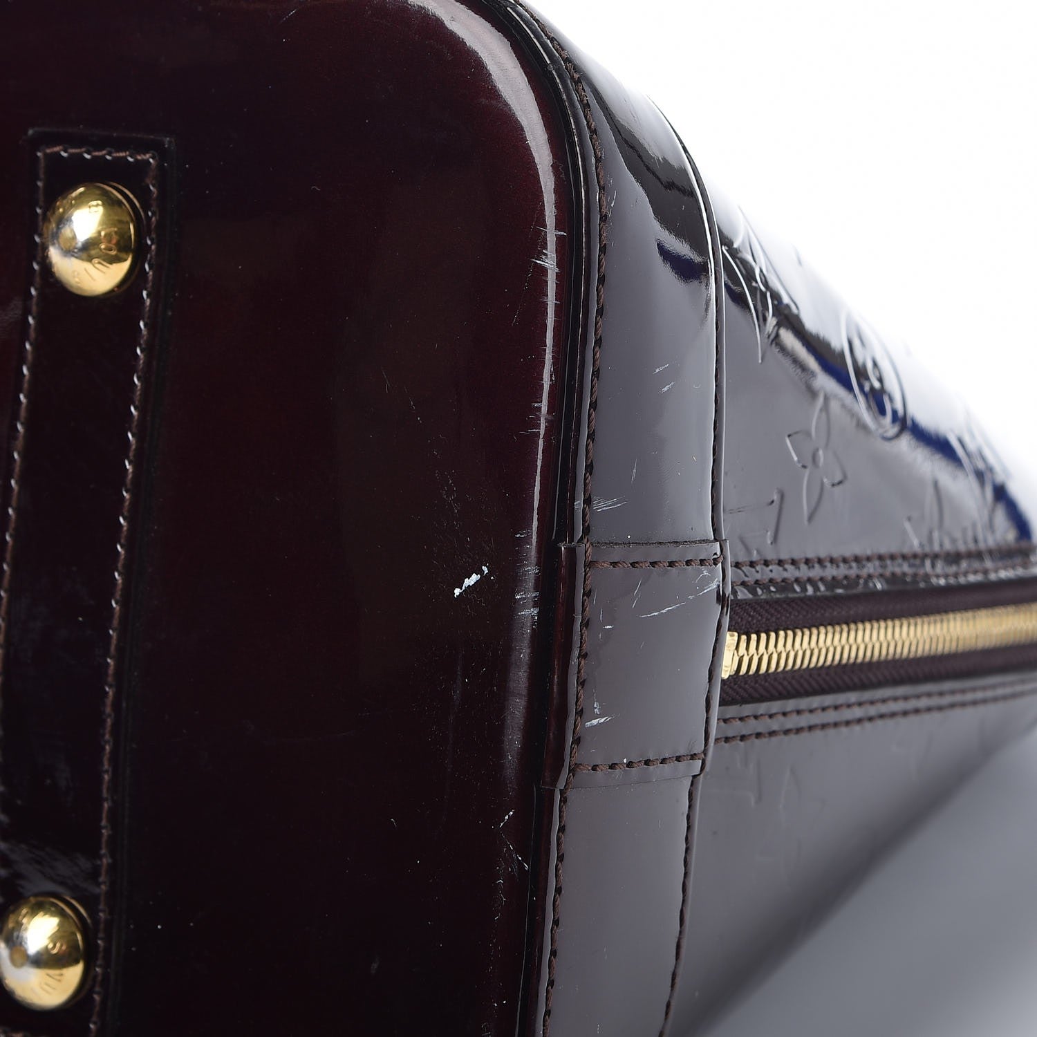 Louis Vuitton Vernis Alma GM Amarante 14 of 14
