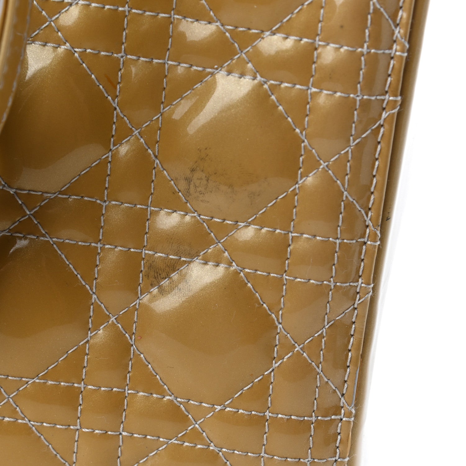 Christian Dior Patent Cannage Large Lady Dior Beige 5 of 5