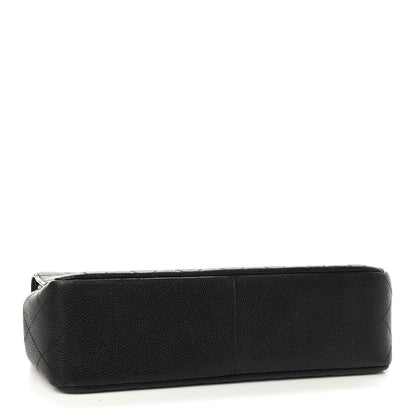 Chanel Caviar Quilted Jumbo Single Flap Black 7 of 19