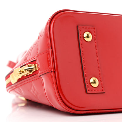 Louis Vuitton Vernis Alma BB Cherry 9 of 11
