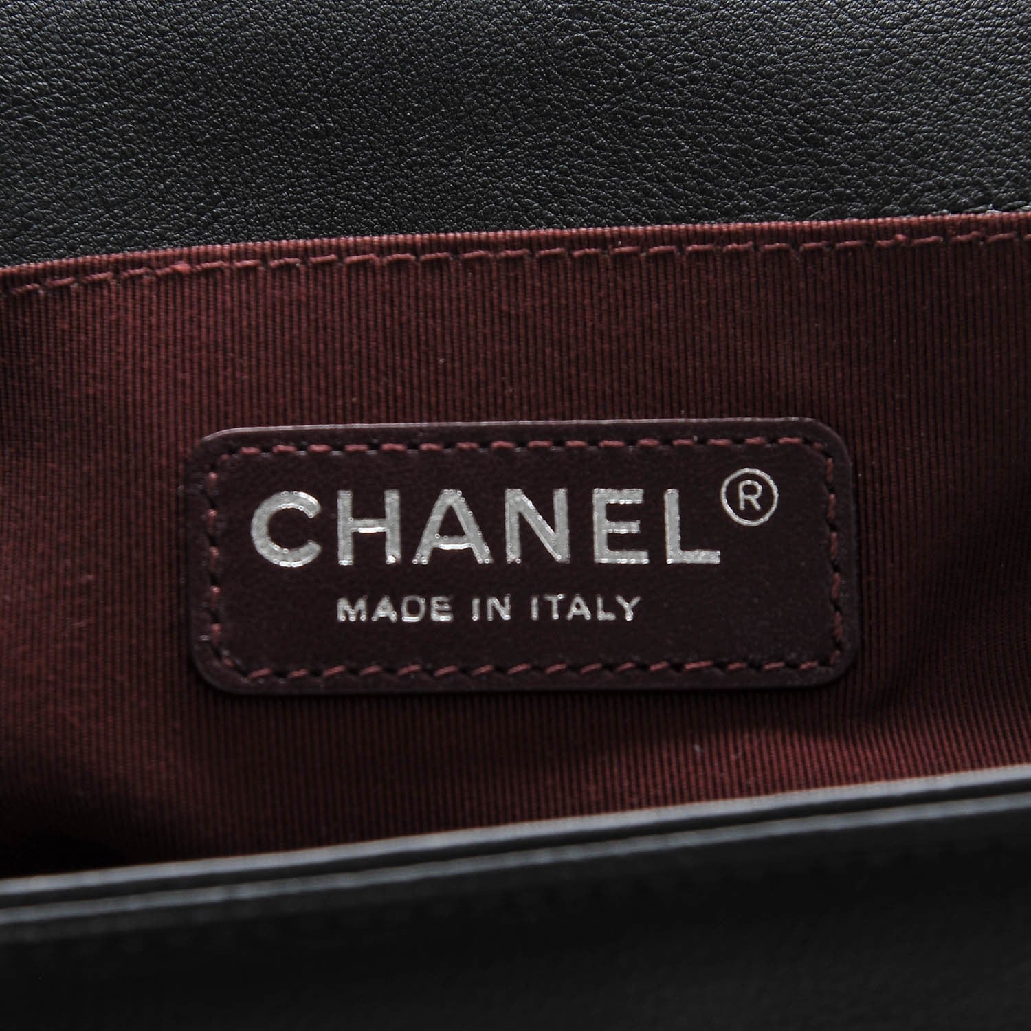 Chanel Calfskin Double Stitch Medium Boy Flap Black 6 of 7