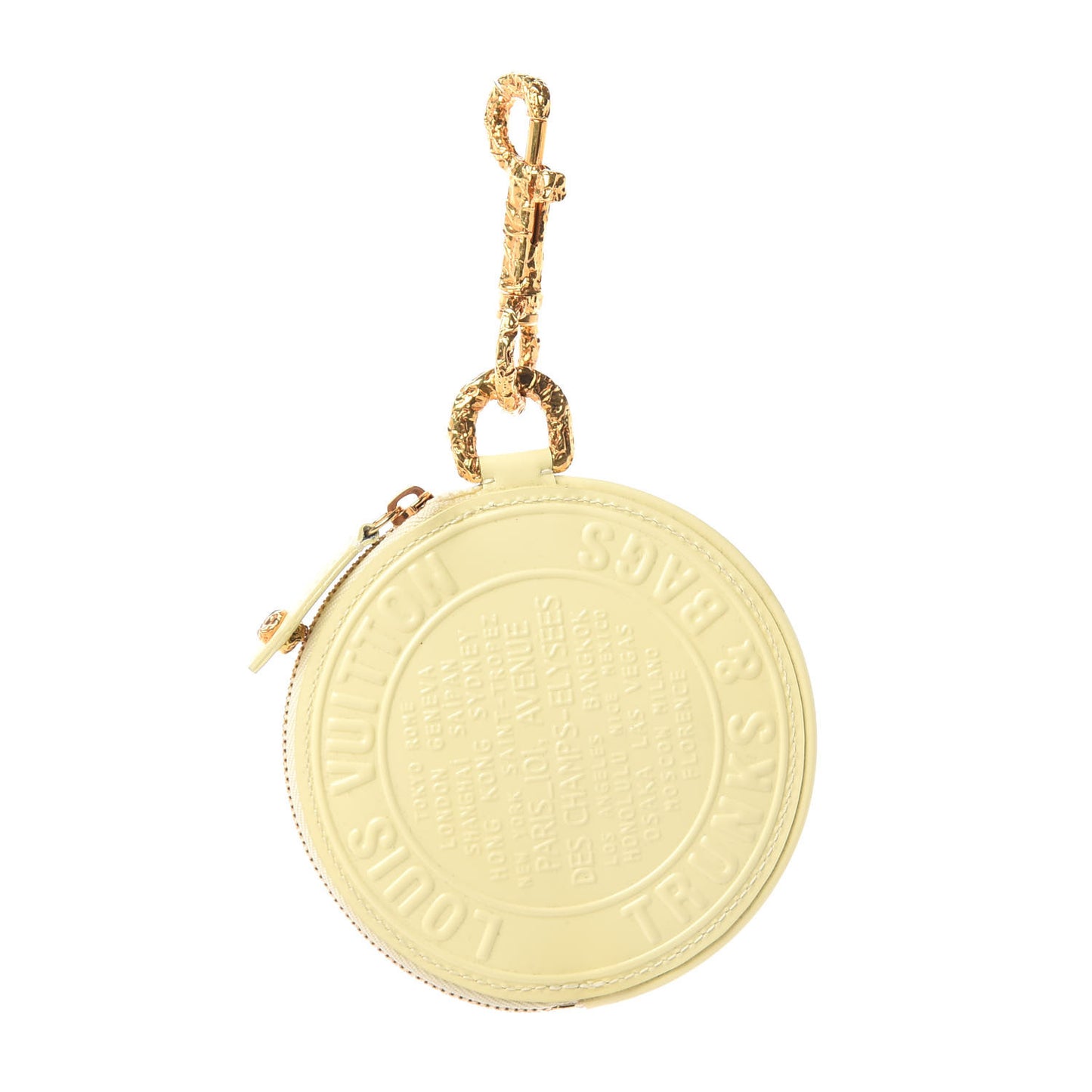 Vernis Trunks and Bags Porte-Monnaie Round Coin Purse Beige
