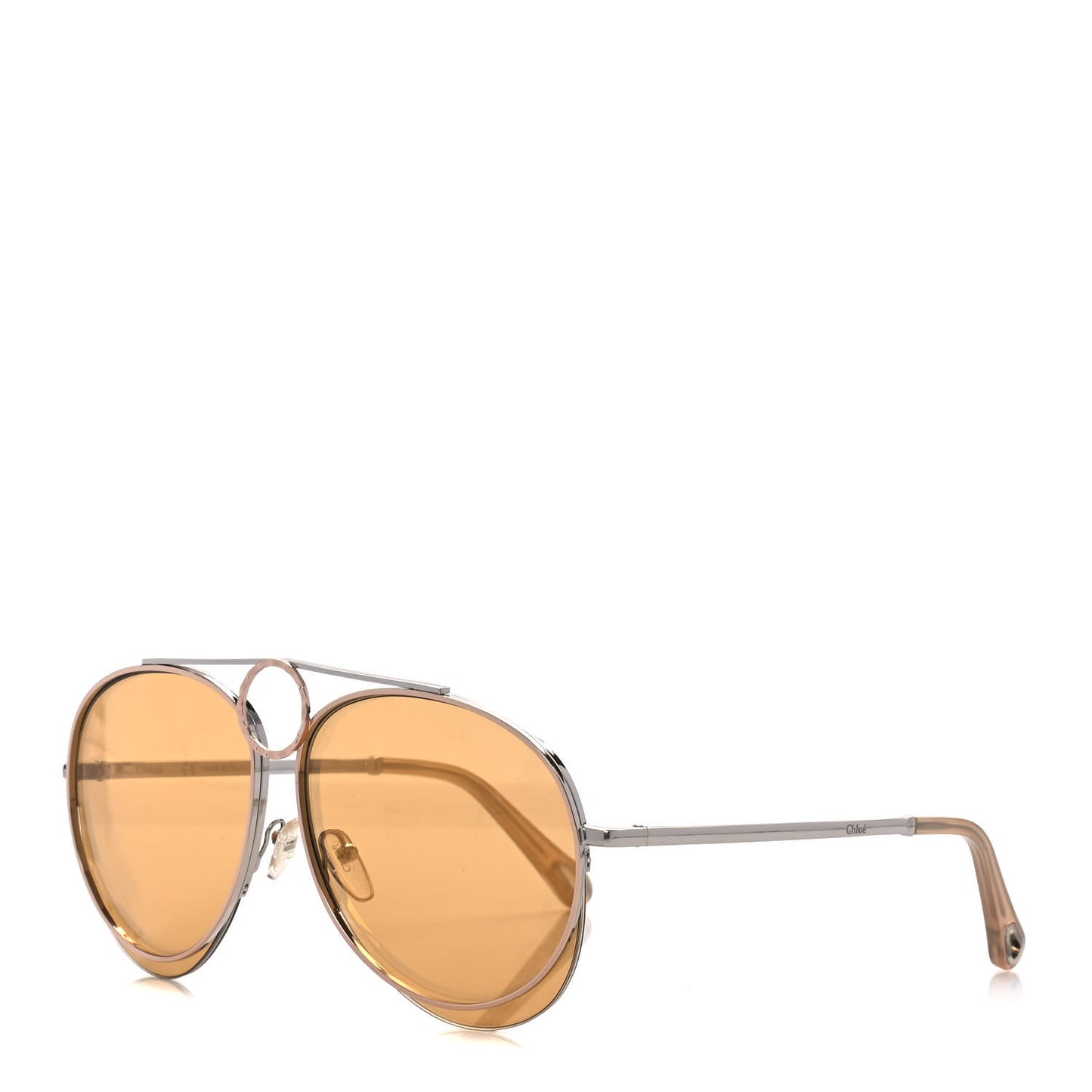 Metal Mirrored Romie Aviator Sunglasses CE144S Silver Copper