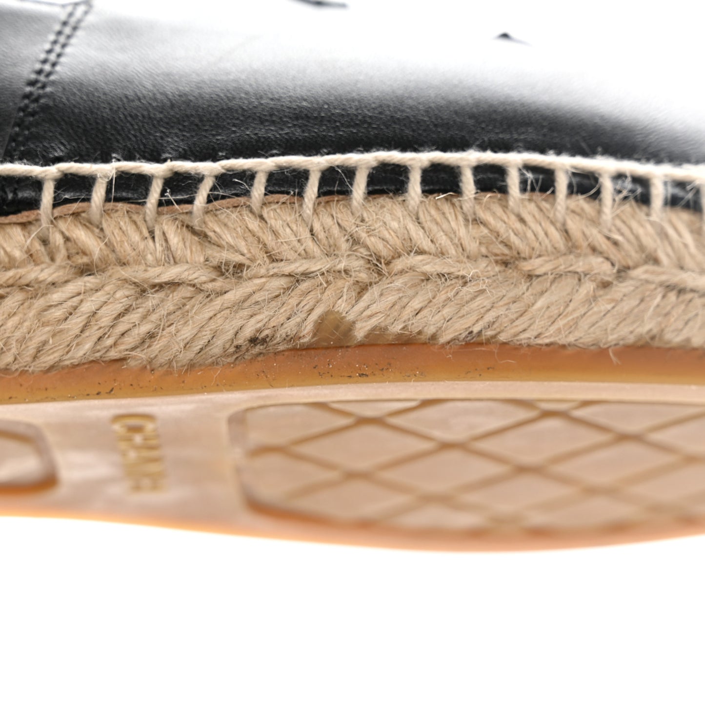 Lambskin CC Espadrilles 40 Black