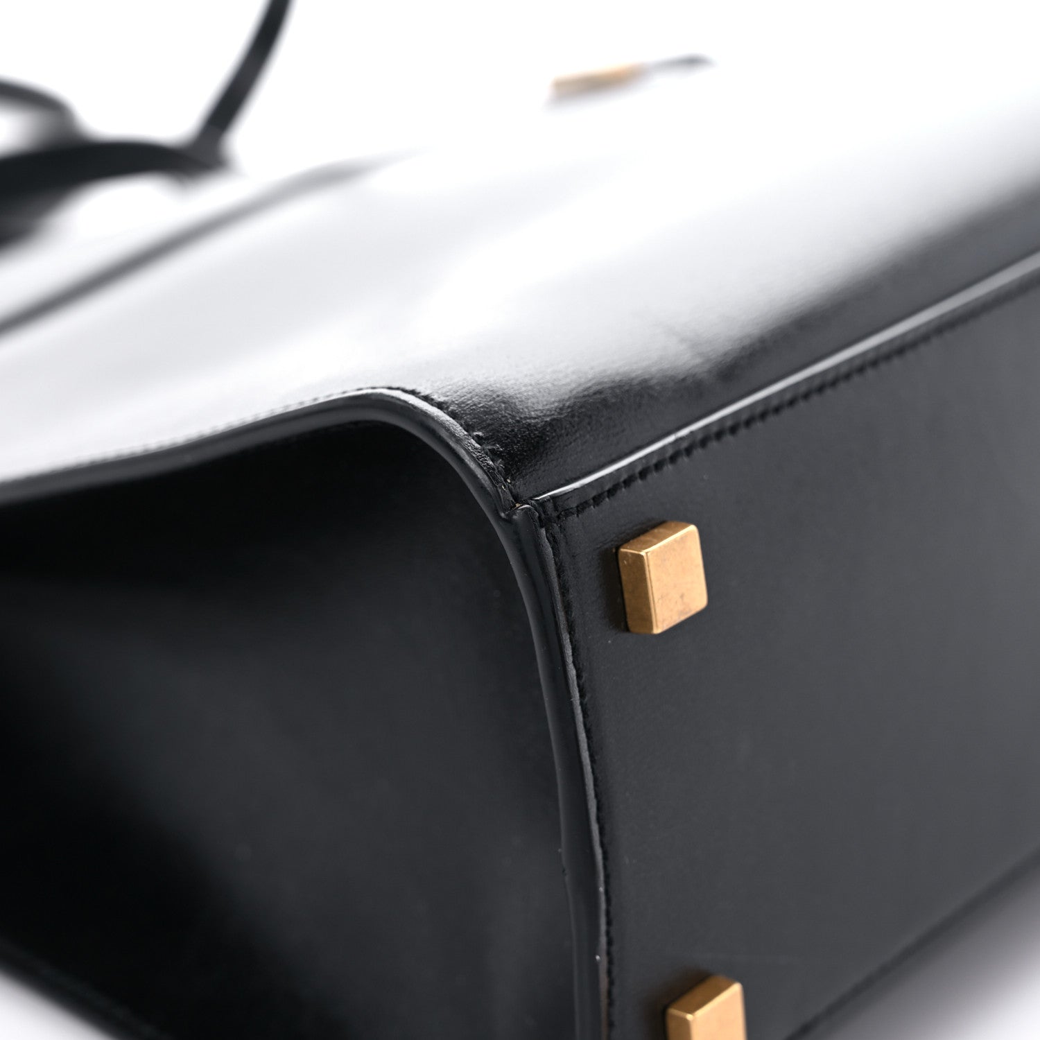 Saint Laurent Calfskin Small Manhattan Shopper Tote Black 10 of 14