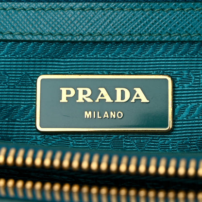 Prada Saffiano Lux Small Galleria Double Zip Tote Turchese 6 of 12