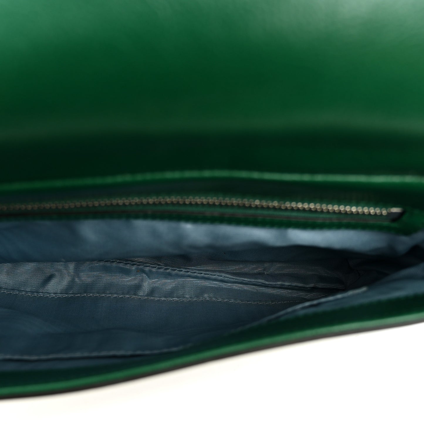 Calfskin Diagonal GG Medium Thiara Double Envelope Shoulder Bag Emerald Green Black