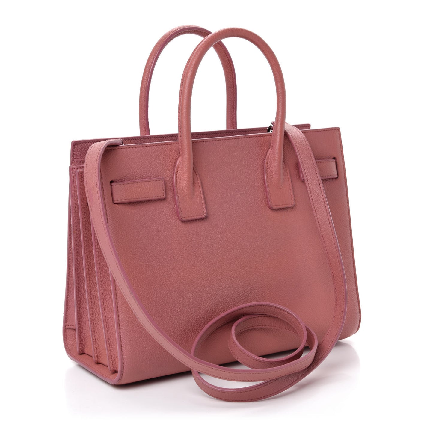 Grained Calfskin Baby Sac De Jour Dark Rose