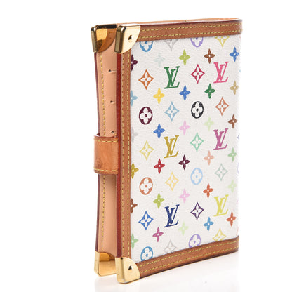 Louis Vuitton Monogram Multicolor Small Ring Agenda Cover White 3 of 11