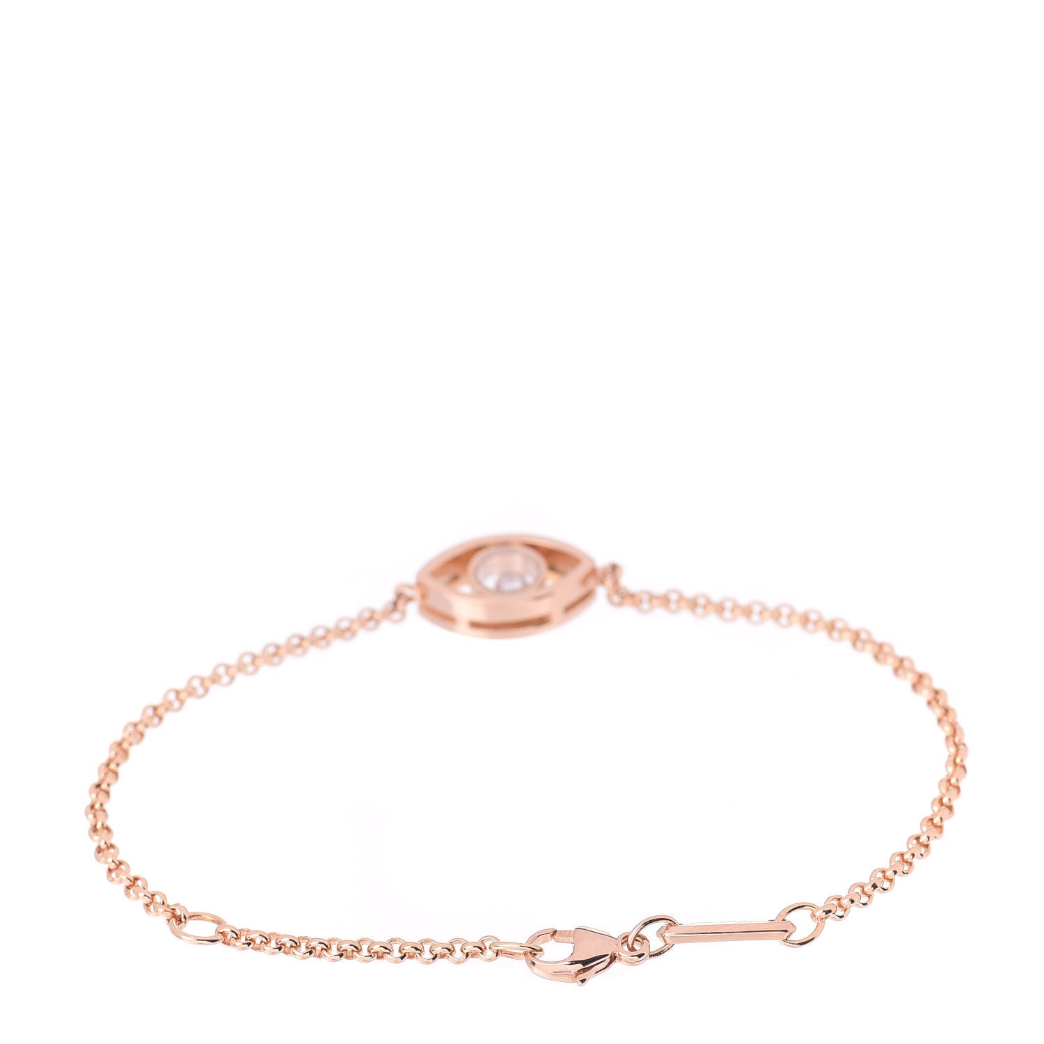 Chopard 18K Rose Gold Diamond Good Luck Charms Eye Bracelet 3 of 6