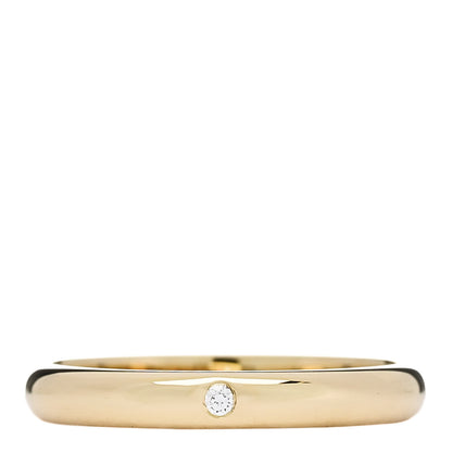 Cartier 18K Yellow Gold Diamond 2.6mm 1895 Wedding Band Ring 49 5 1 of 5
