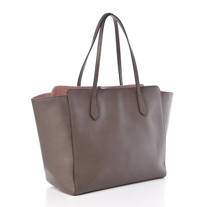 Gucci Dollar Calfskin Medium Swing Tote Grey Field Soft Pink 3 of 8
