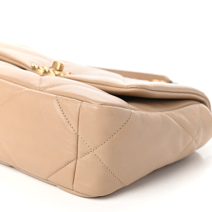 Chanel Lambskin Quilted Medium Chanel 19 Flap Dark Beige 7 of 10
