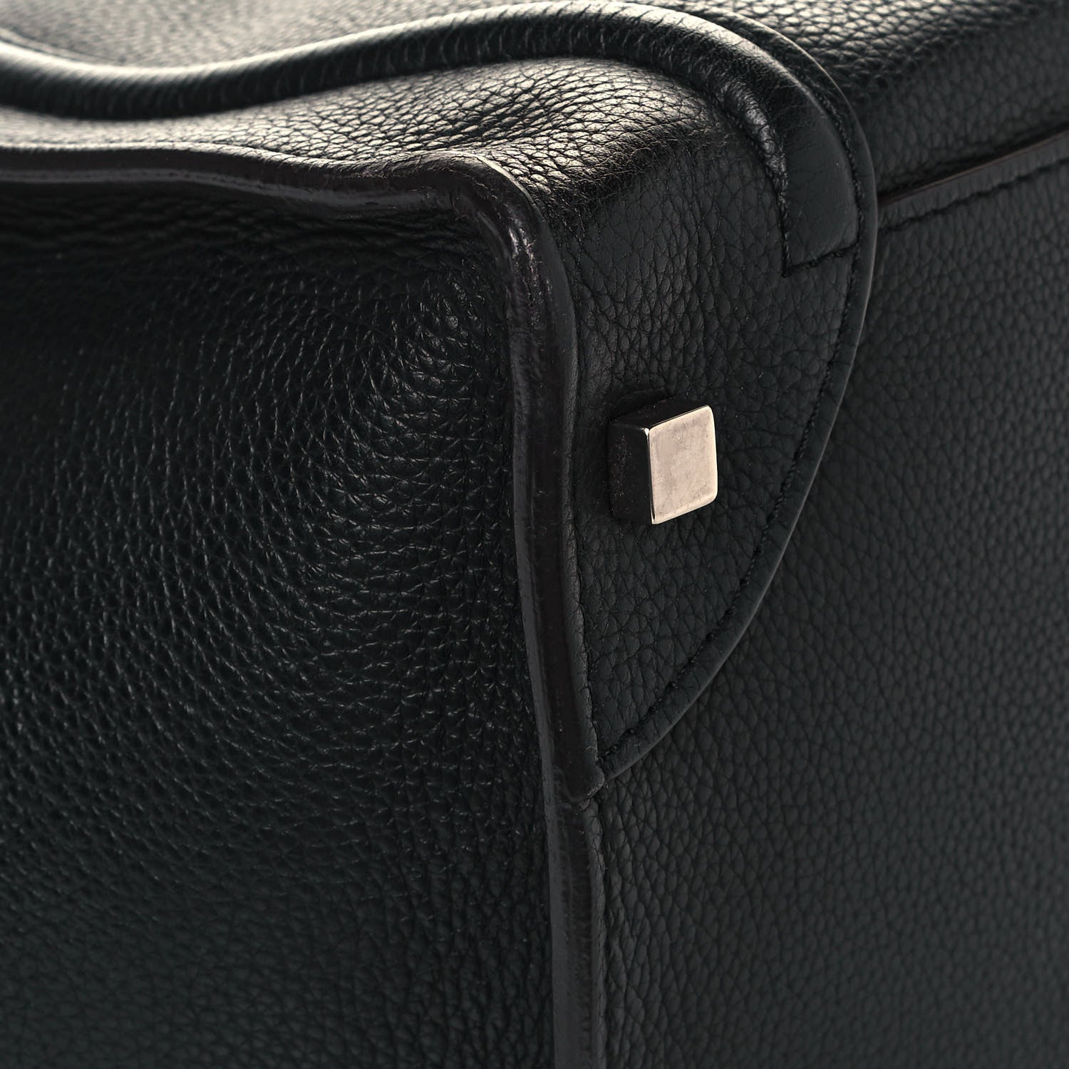 Celine Drummed Calfskin Mini Luggage Black 9 of 13