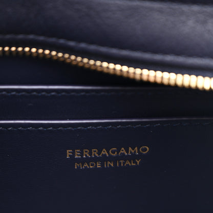 Salvatore Ferragamo Calfskin Mini Hug Crossbody Bag Midnight 6 of 9