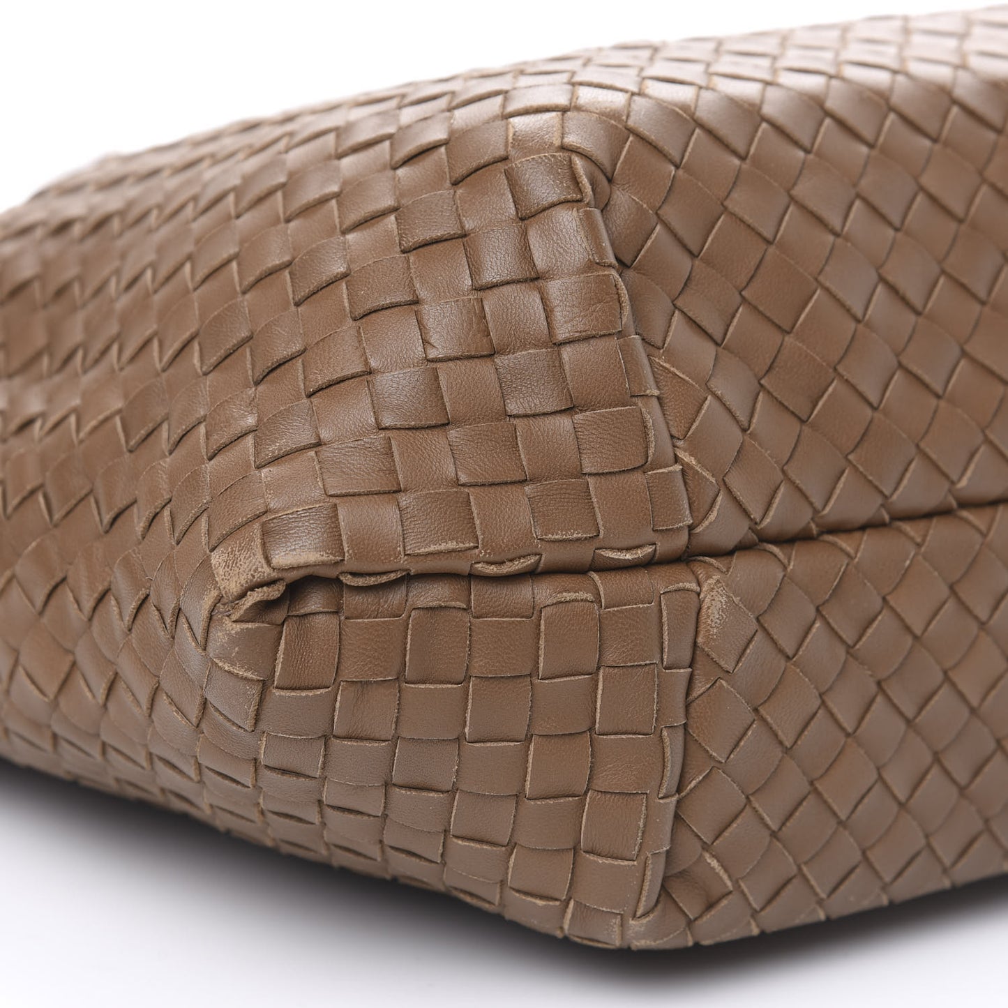 Nappa Intrecciato Large Capri Tote Maple