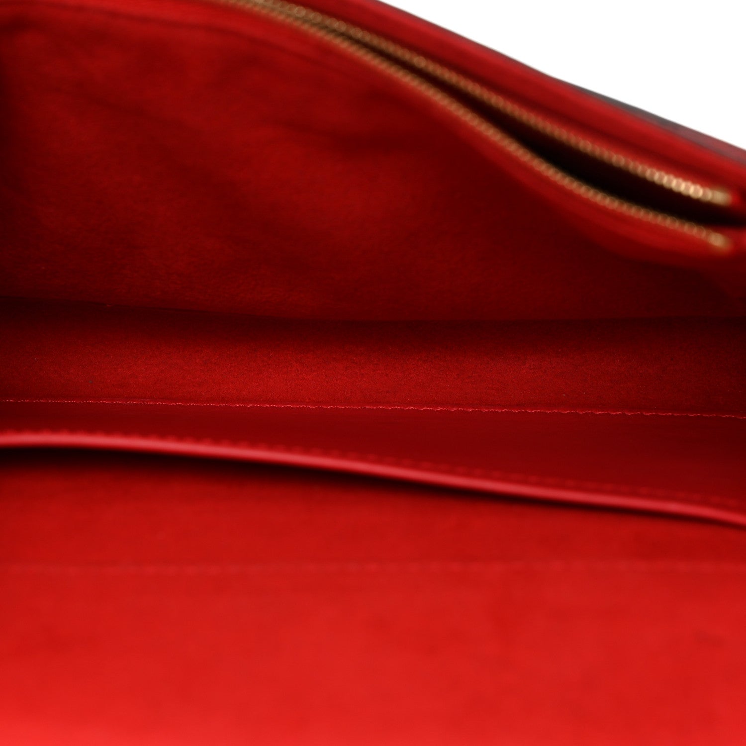 Louis Vuitton Calfskin Chain Louise MM Red 5 of 11
