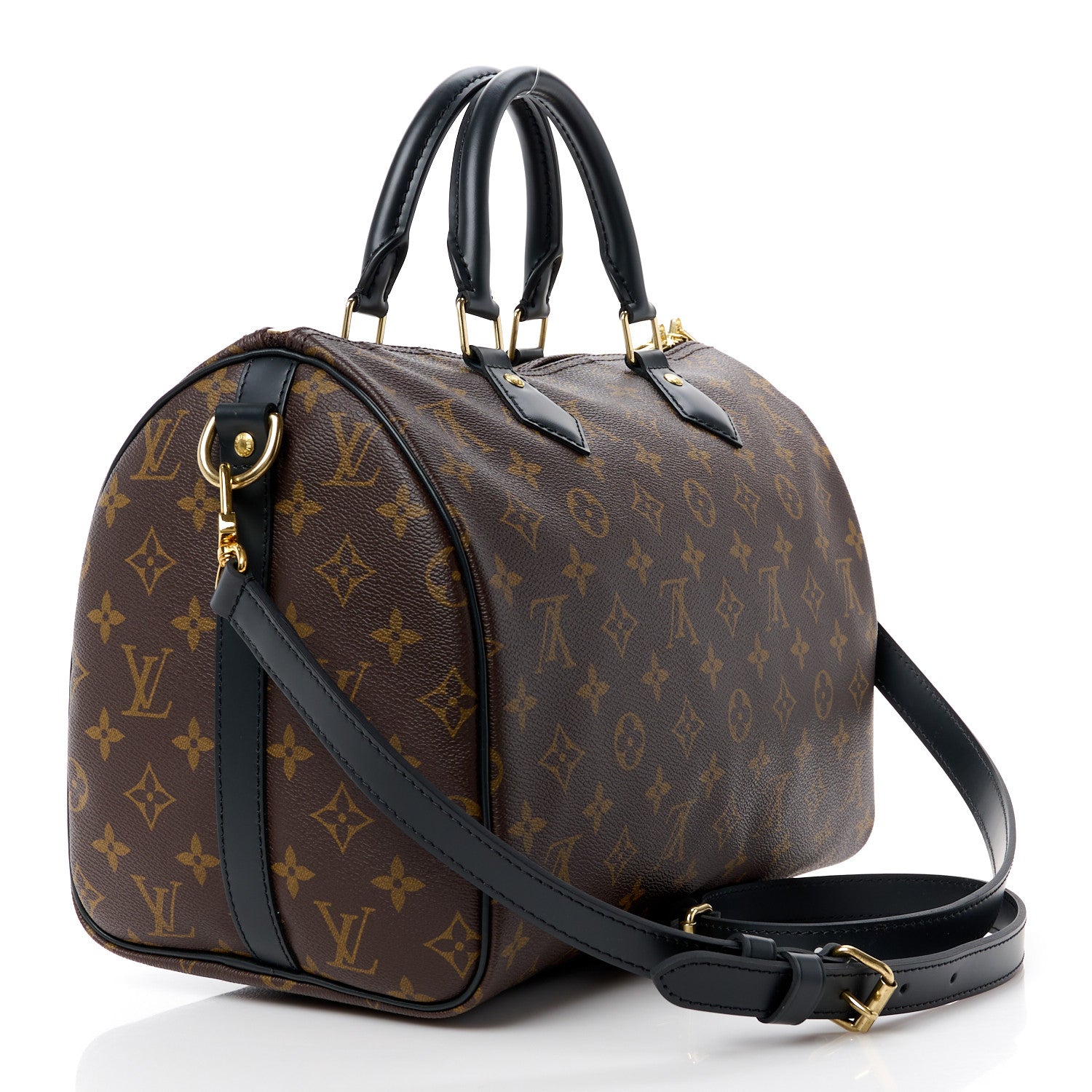 Louis Vuitton LOUIS VUITTON Monogram My World Tour Speedy Bandouliere 30 Black 2 of 12