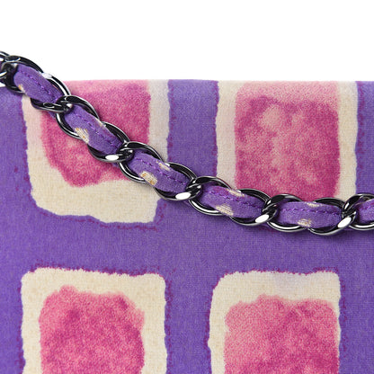 Chanel Nylon Printed Small Flap Purple 14 of 24