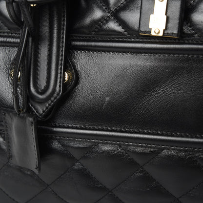 Burberry Calfskin Quilted XL Manor Tote Black 12 of 15