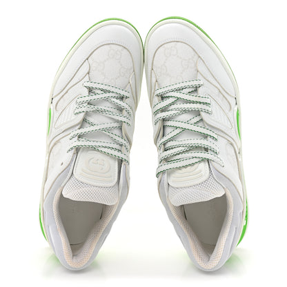 Gucci Demetra GG Supreme Monogram Womens Basket Low Top Sneakers 38 Great White Green 2 of 10