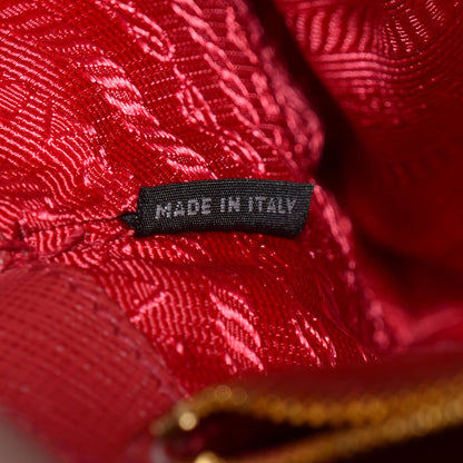 Prada Saffiano Lux Small Promenade Tote Fuoco 8 of 10
