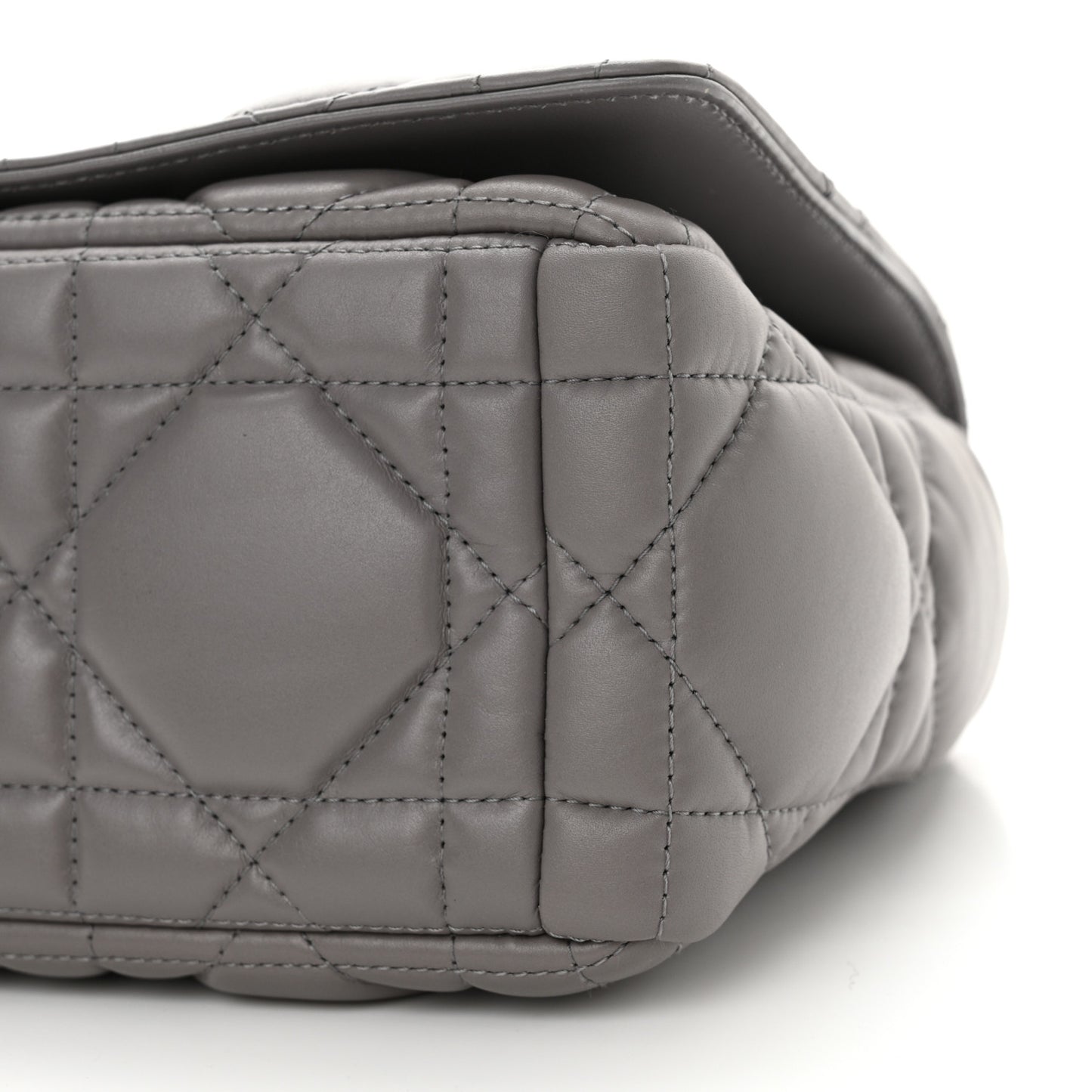 Calfskin Macrocannage Medium Caro Bag Iron Grey