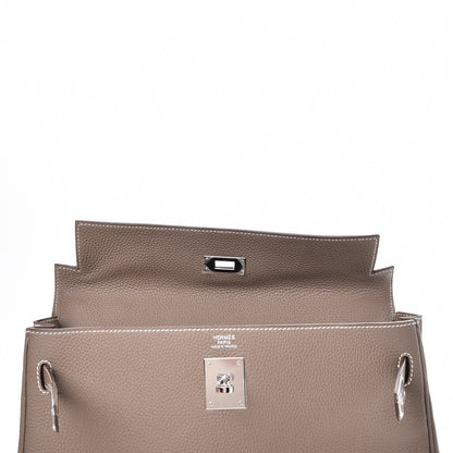 Hermes Togo Kelly Retourne 32 Etoupe 11 of 38