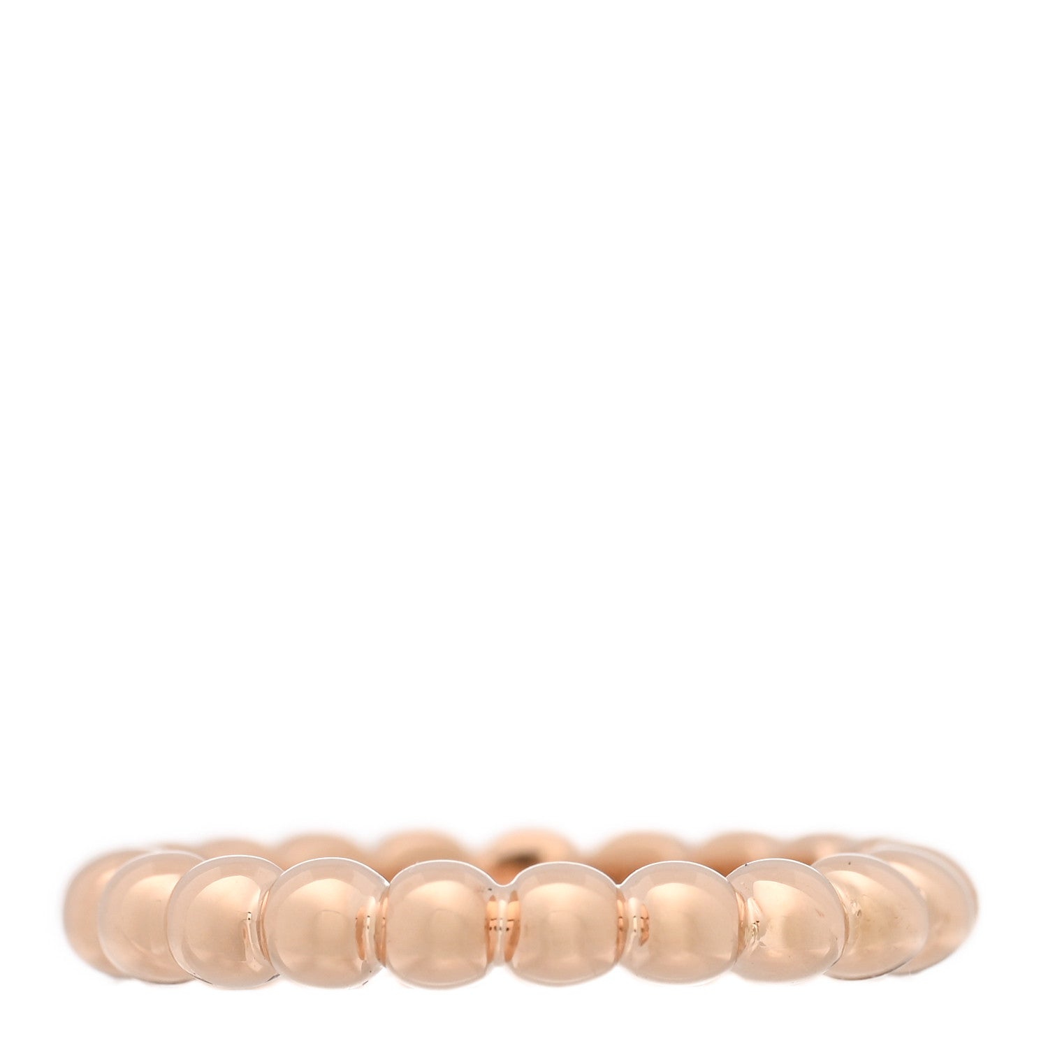 Van Cleef & Arpels 18K Rose Gold Medium Perlee Ring 46 3.75 1 of 5