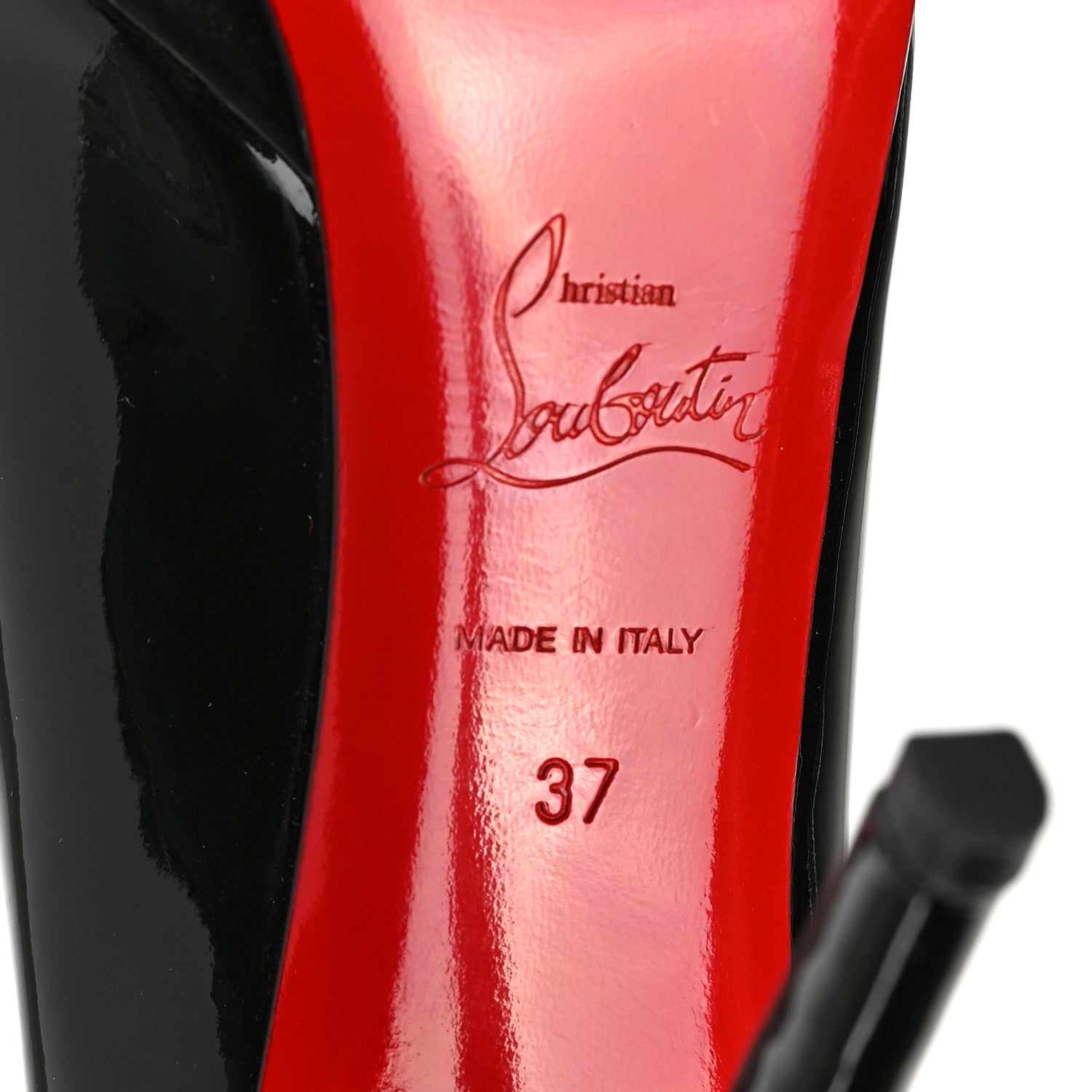 Christian Louboutin Patent New Simple 120 Pumps 37 Black 6 of 7