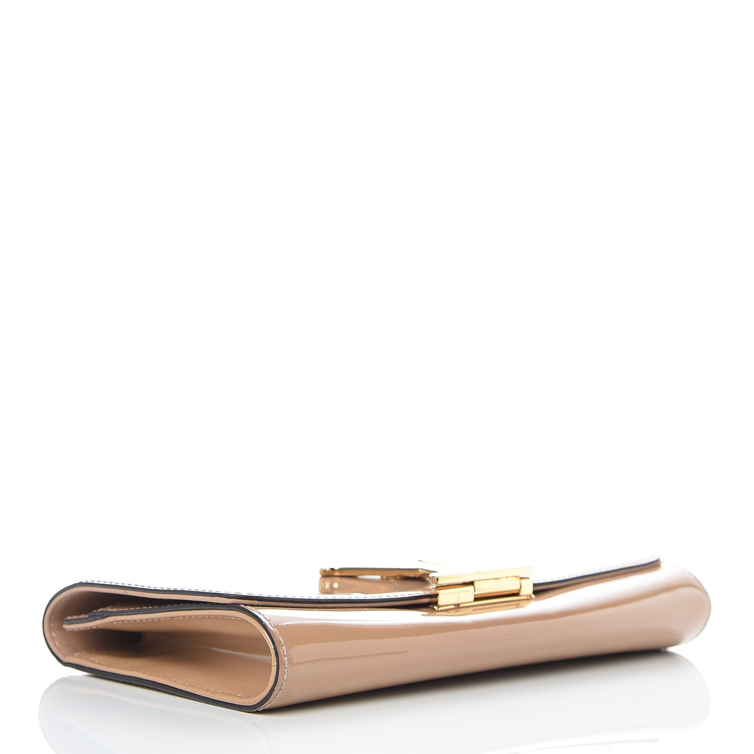 Louis Vuitton Patent Louise Clutch Nude 4 of 16