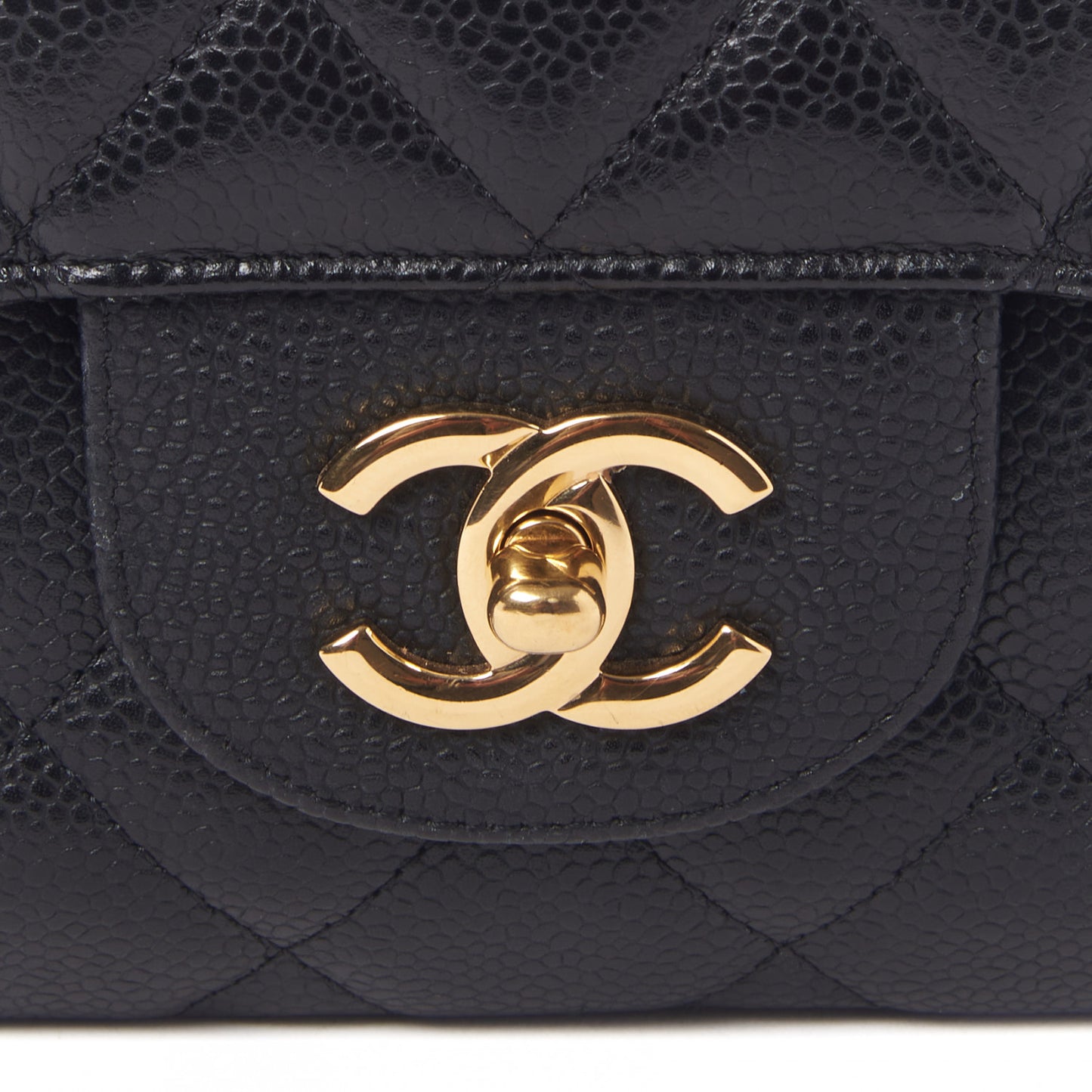 Caviar Quilted Jumbo Single Flap Black