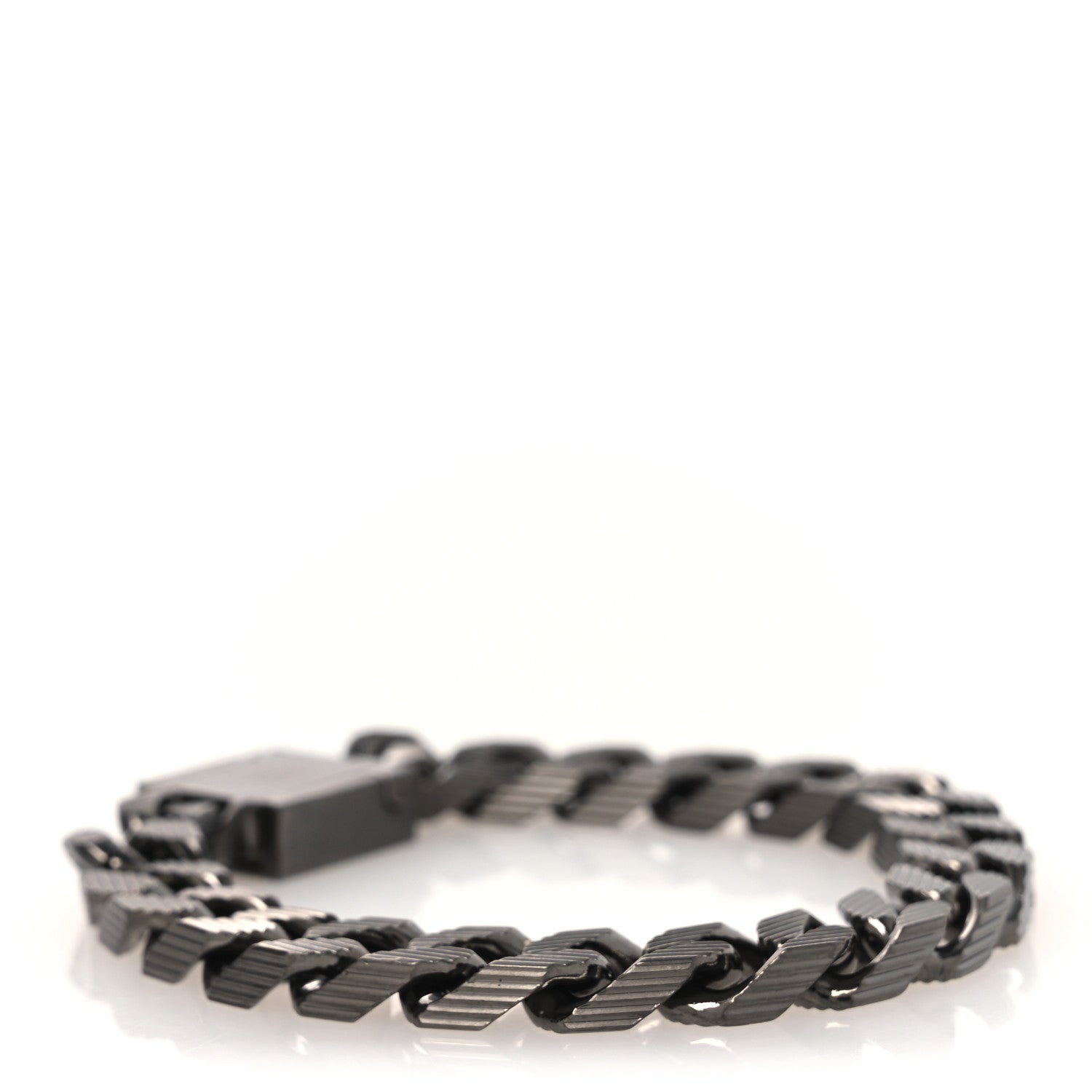 Fendi Ruthenium FF Link Bracelet L 2 of 8