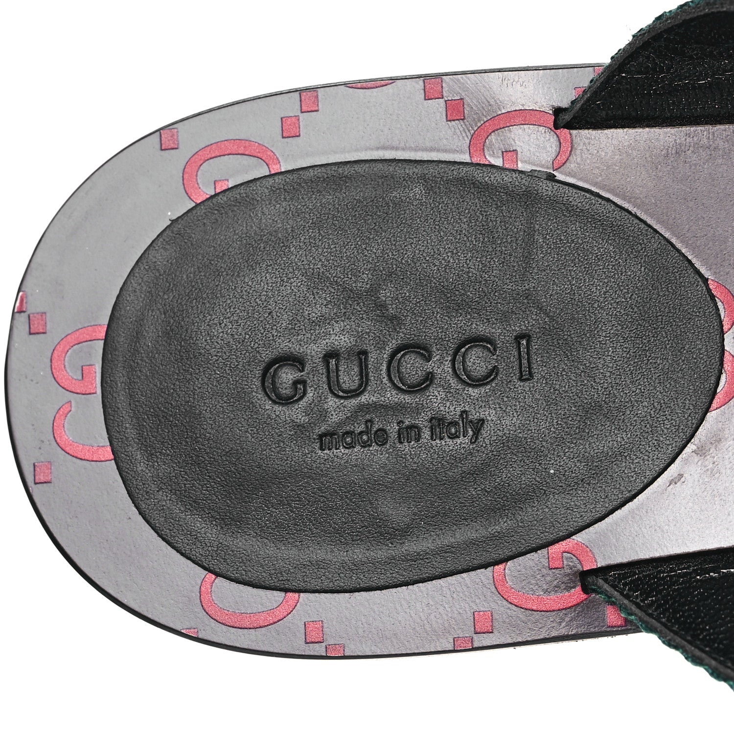 Gucci Canvas Web Womens Kika Thong Sandals 38.5 7 of 10